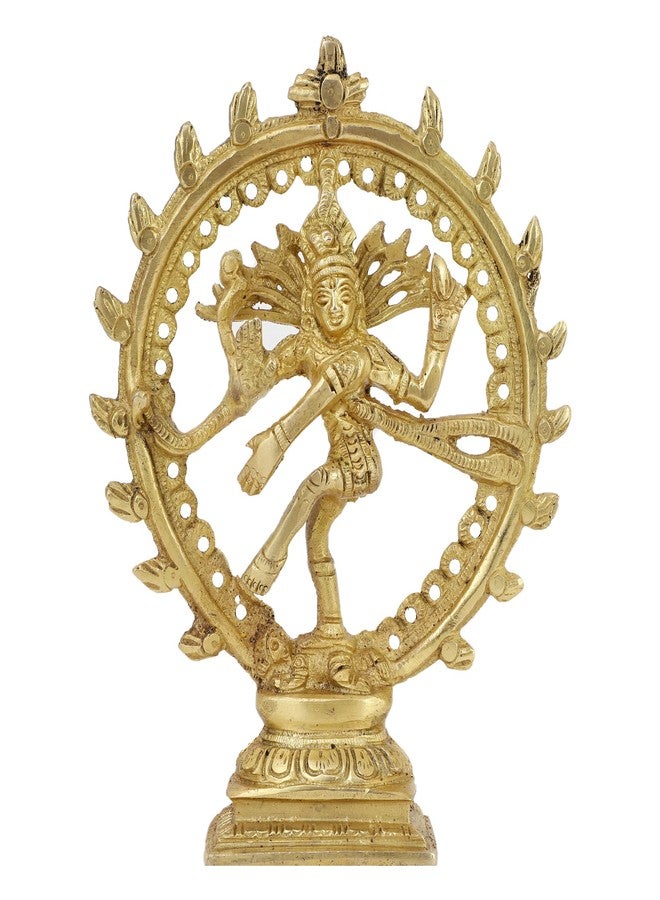 ات او اس 365 تمثال شيفا ناتراج من النحاس الأصفر من ITOS365، قياسي، ذهبي، قطعة واحدة - Image 1